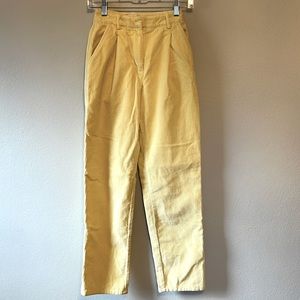 Corduroy Ankle Pleat Pant Butter 